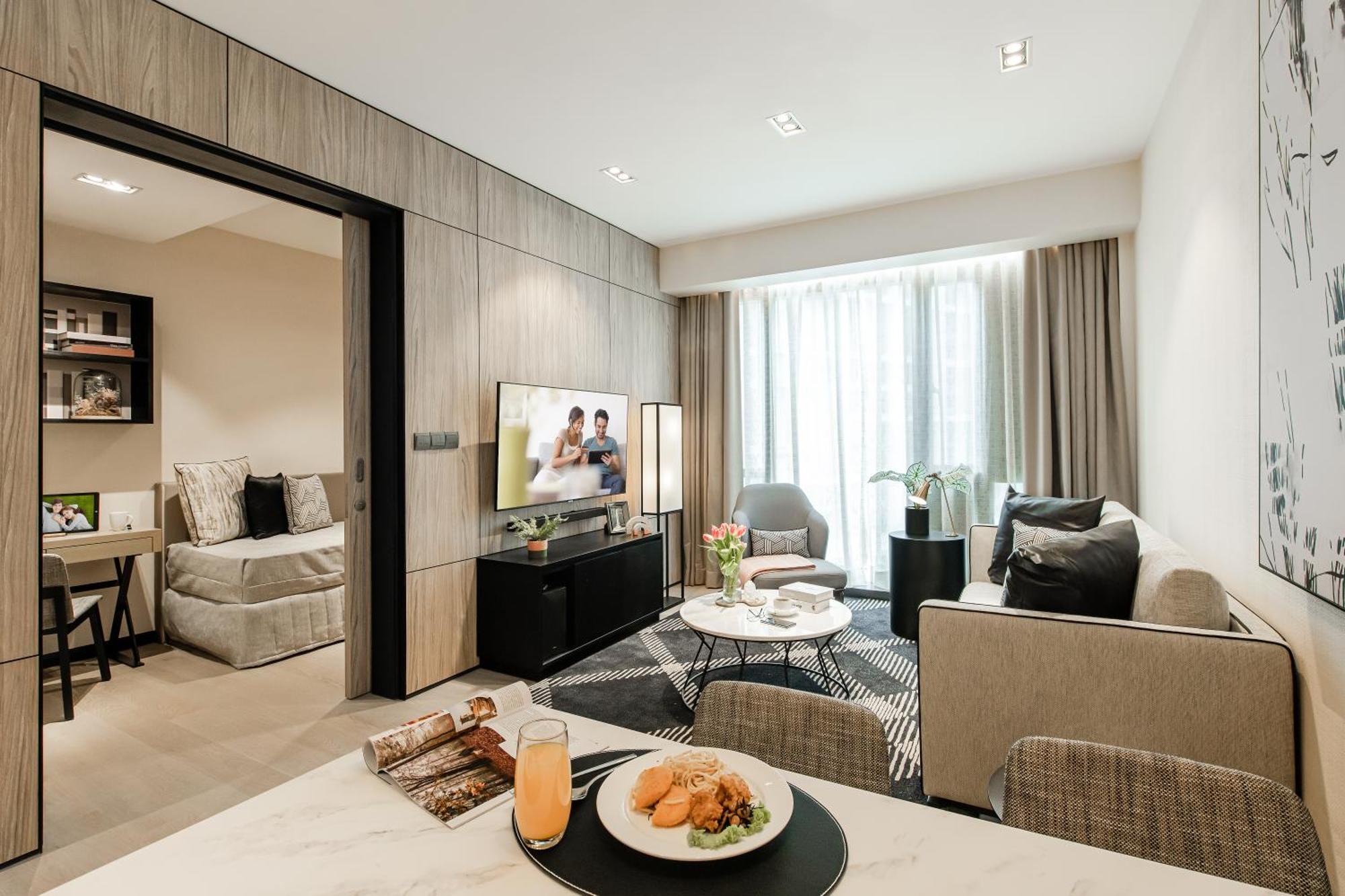ホテル Ascott Star Klcc クアラルンプール エクステリア 写真 A typical apartment at The Ritz-Carlton, Century City